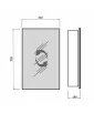 Зеркальный шкаф для ванной комнаты ЗШ-41x72