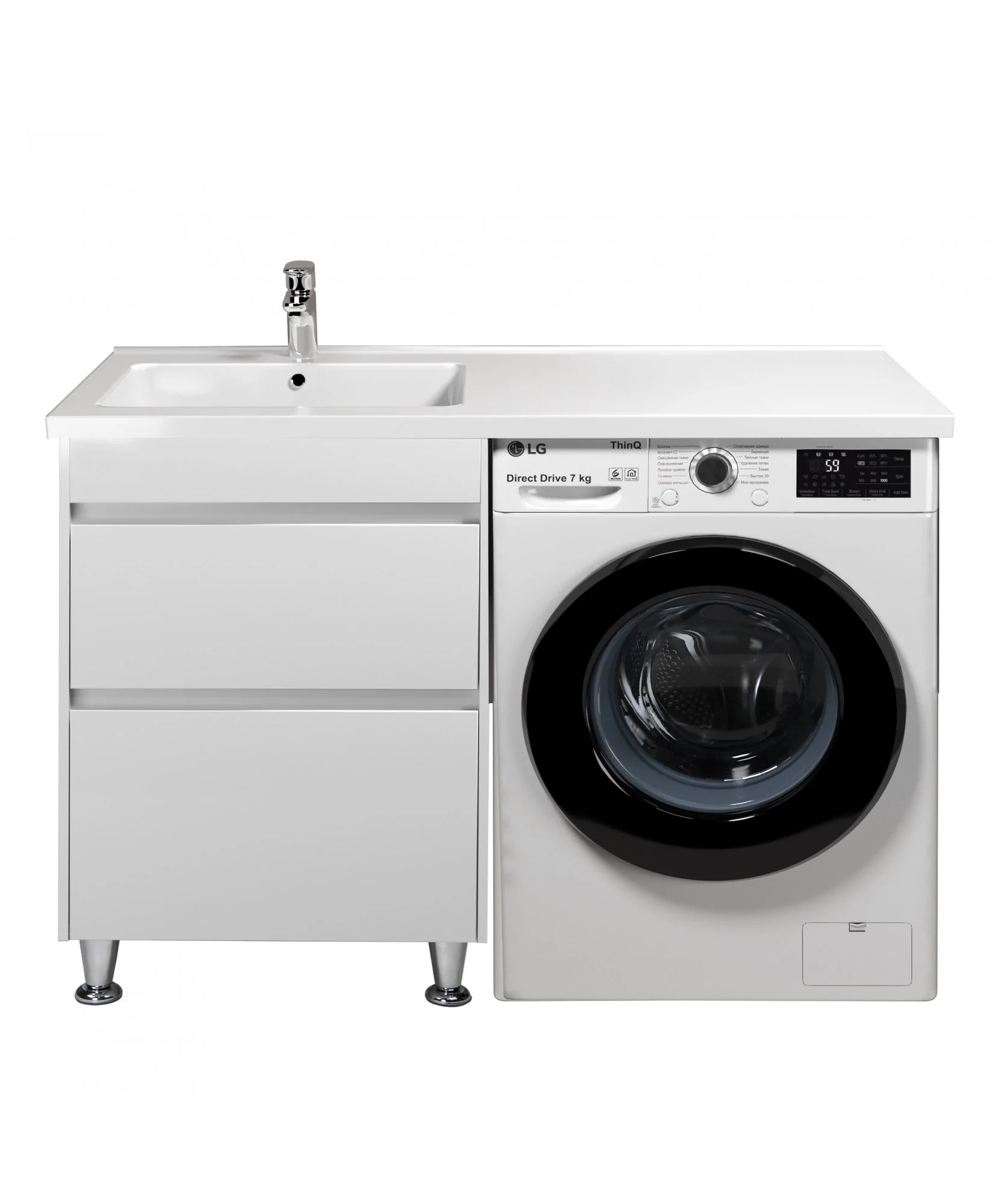 Тумба Wing 60-W з умивальником Rodeo 120 L
