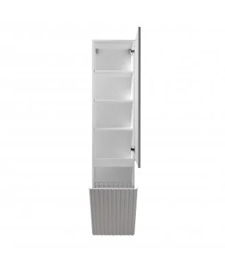 Пенал в ванную 40 см Fluffy П-38-к-U напольный | подвес