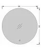 Кругле дзеркало Eclipse 85x85 S з LED-підсвіткою та сенсором