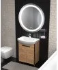 Ванна кімната тумба Dakota Craft 50 з умивальником Solo 50 дуб крафт