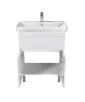 відкриті дверці тумби City White 70