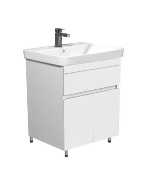 на ножках тумба City White 70 с умывальником