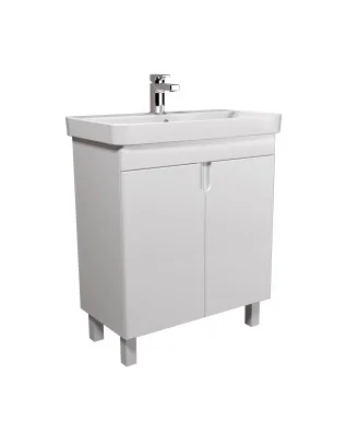 Тумба Simple White 70-U умывальник River 70 белая универсальная