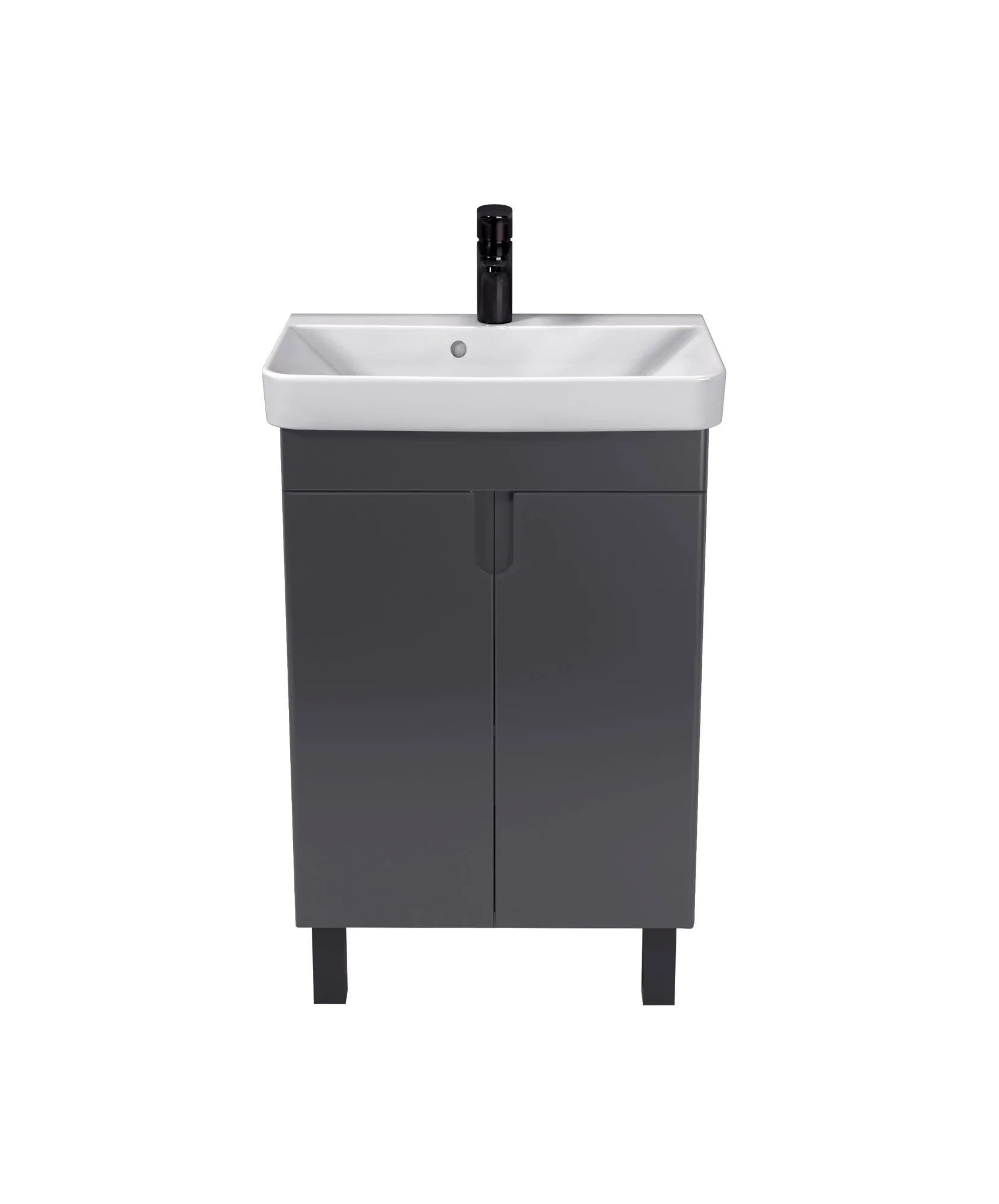 фасад тумбы Simple Graphite 55-U