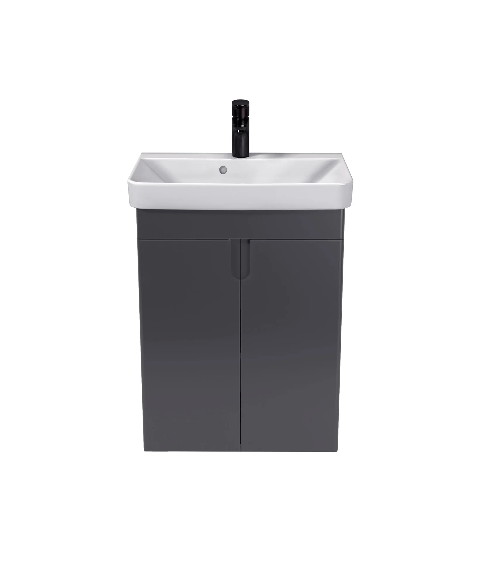 подвесная консольная тумба Тумба Simple Graphite 55-U