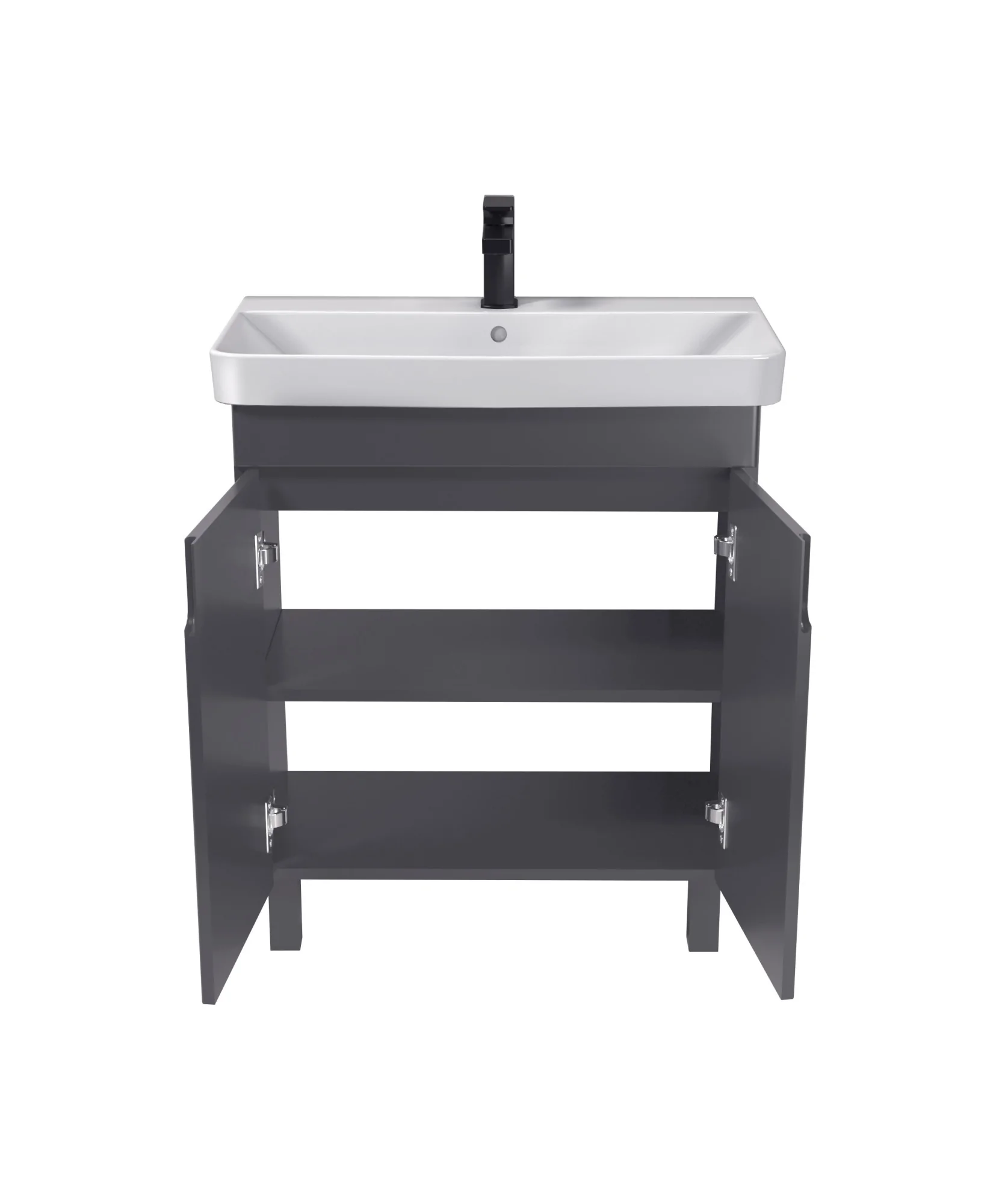 Відкрита Simple Graphite 70-U з умивальником River