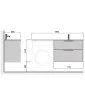 Line Craft 80-A ADAM 140 R дуб тумба над стиральной MDD
