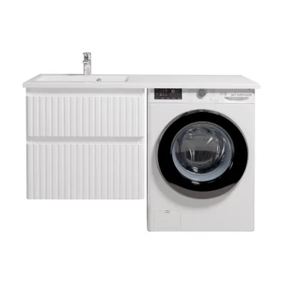 Fluffy 60-U ADAM 120 L подвесная тумба с умывальником и правым крылом над стиральной машиной