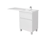 Тумба з крилом на пральну City White 60 умивальник ADAM 120 R