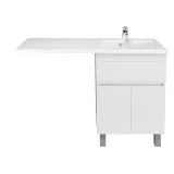 Фасад тумби на ніжках City White 60 з умивальником ADAM 120 R