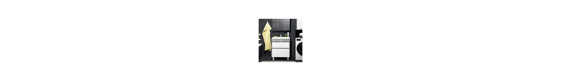 Сучасні тумби Polo Loft - білий з бетоном стильні меблі